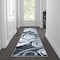 Flash Furniture Gray 2' x 7' Modern Swirl Pattern Area Rug OKR-RG1103-27-GY-GG - alternate 1